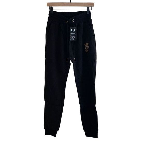 NWT Messi x Sik Silk Black Fleece Pants - Picture 1 of 10